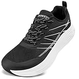 Geococcyx Sportschuhe Herren Sneaker Breite Zehenbox Laufschuhe Atmungsaktiv Walkingschuhe rutschfest Schwarz Gr.39