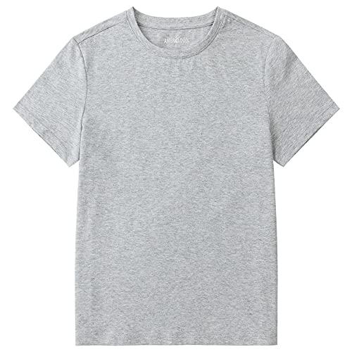 Kids Short Sleeve T-Shirt Youth Soft Tee Crewneck Cotton T Shirts for Boys and Girls Size 3-12 Years
