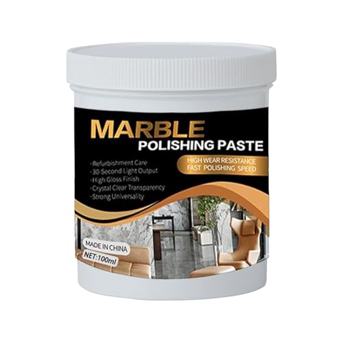 Limpiador y abrillantador de granito de 100 ml | Aerosol limpiador de mármol y cuarzo, piedra para encimeras | Quitamanchas para cocina, baño, ducha, lavabo | Brillo sin rayas