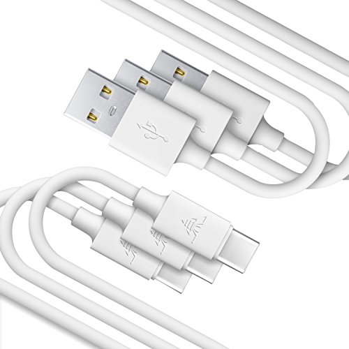 CellBee 3 Pack USB C Cable (USB A to USB Type C) Fast Data Transfer and Charging (3 ft/1 m) for USB-C Devices Including The New MacBook, ChromeBook Pixel, Nexus 5X/6P, Google Pixel/Pixel XL and More