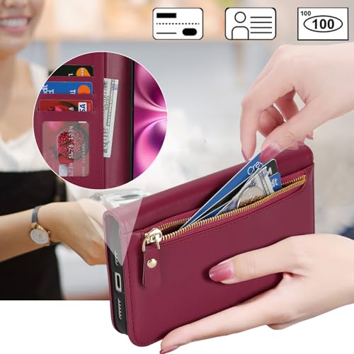 Étui iPhone 16 Plus en cuir synthétique rose pour les sorties citadines - 2