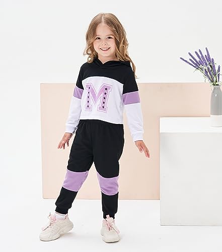 Image of Kid Toddler Girl Clothes - Tie Dye Hoodie Sweatshirt Girl Outfits Pullover Jogger Hooded Sweatpant Set
