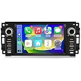 Car Stereo [2GB+32GB] for Jeep Wrangler JK Compass Patriot/Chrysler/Dodge RAM Charger, 7 inch Touch Screen Android 13 Radio with Bluetooth GPS Navigation Wireless CarPlay Andriod Auto