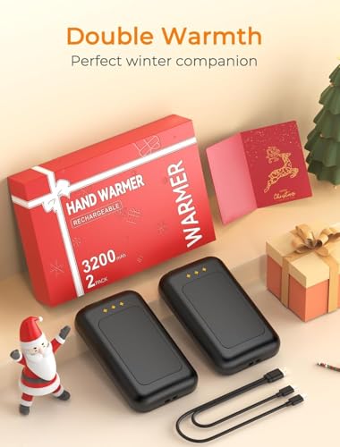 Electric Hand Warmers Rechargeable, Rechargeable Hand Warmer, Portable Hand Warmer for Outdoor Camping Hunting Golf Accessories, Gifts for Women Men - Image 4