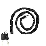 🚴 Paquete y Tamaño: El paquete contiene: 1 candado para bicicleta con candado de cadena pesada con 2 llaves. El tamaño es: 120cmx0.6cm.
