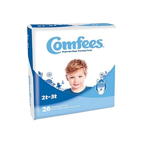 Comfees Disposable Boy Training Pants Stretchable 2T to 3T Up to 34 Lbs Cs/156