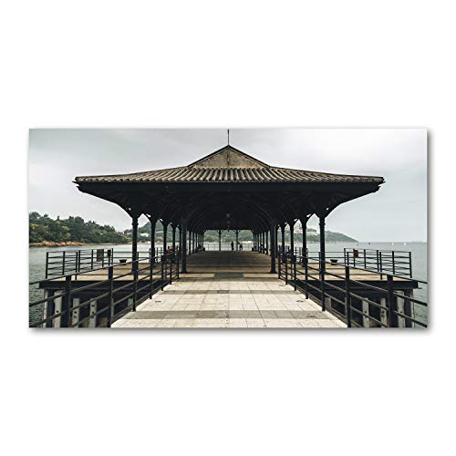 Dosseret en verre 100x50cm style architecture de Hong Kong pour illuminer votre plan de travail