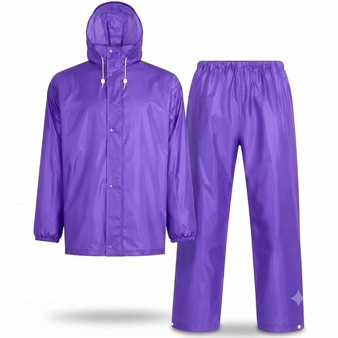 Waterproof Raincoat with Hood for Men Women Long Sleeve Rain Jacket Portable Lightweight Outdoor Rain Coat for Travel Camping Bike Riding Hiking Monsoon Protection Adults Unisex-image-44