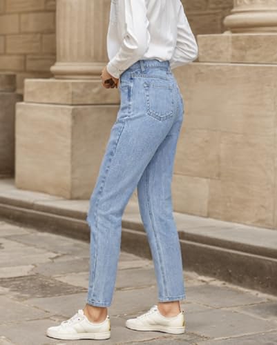 Sorrica Women's Juniors Boyfriend Jean Straight-Leg Mom Denim Pants2