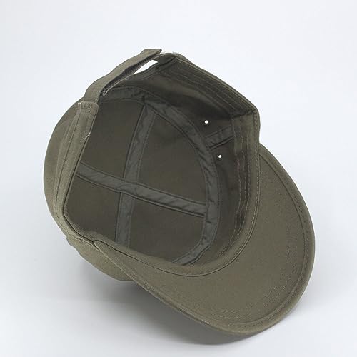 Image of The Vintage Year Heavy Stitching Washed Cotton Cadet Hat - Durable Military Baseball Cap for Men & Women, Outdoor Casual Wear