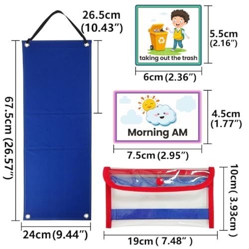 Tabla de tareas para niños con horarios visuales interactivos 6