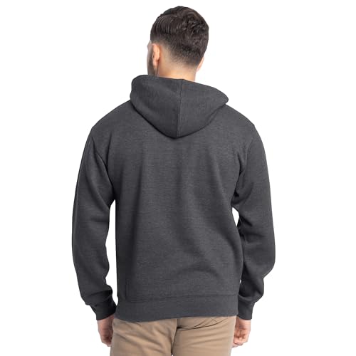 Image of Fruit of the Loom Men's Eversoft Fleece Pullover Hooded Sweatshirt, Moisture Wicking & Breathable