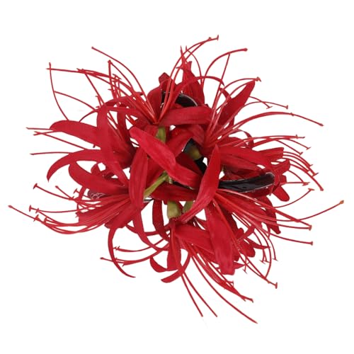 Pince à cheveux rouge lys hawaïenne idéale pour un thé de mariage