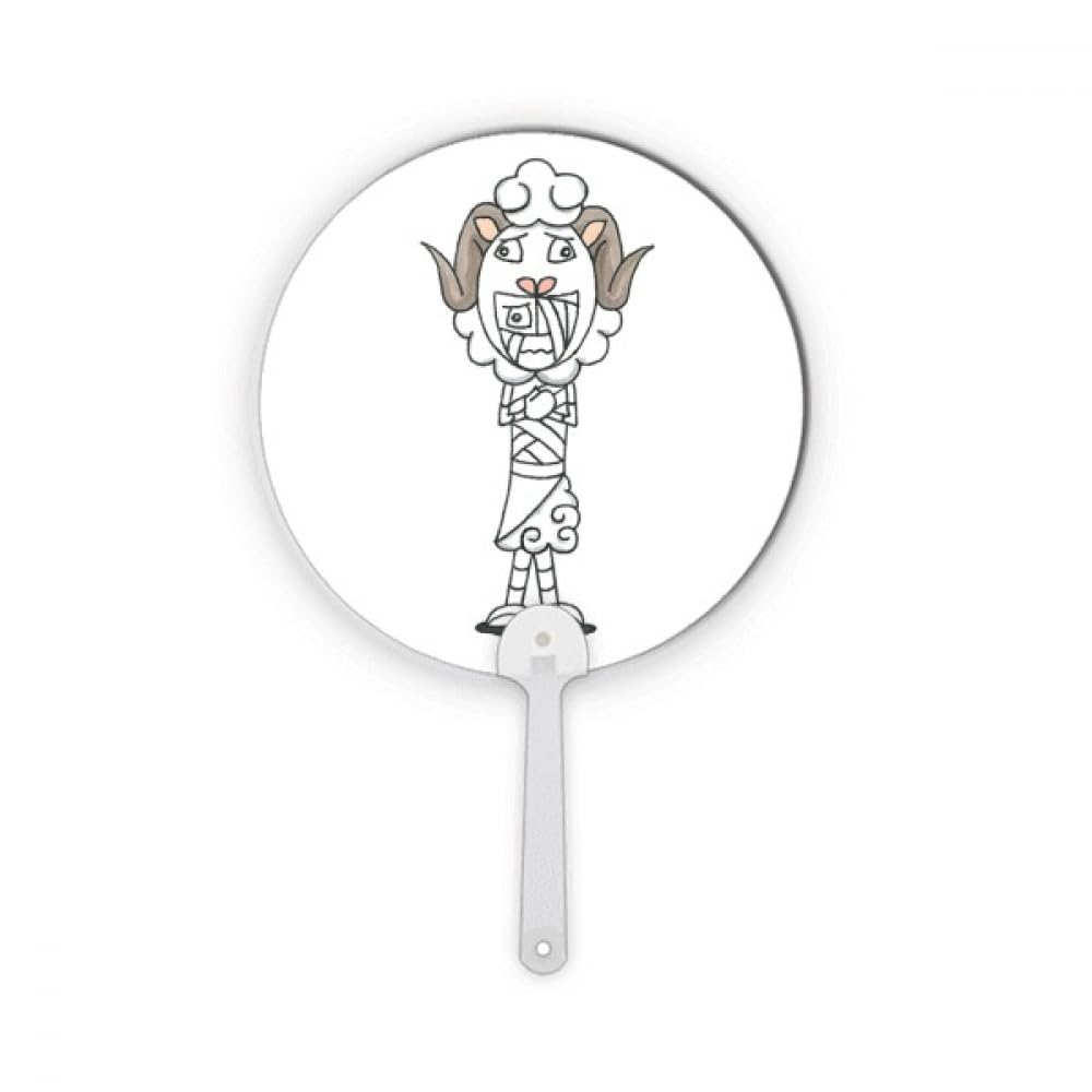 Chapeau de mouton rond en plastique comme ornement de figurine miniature