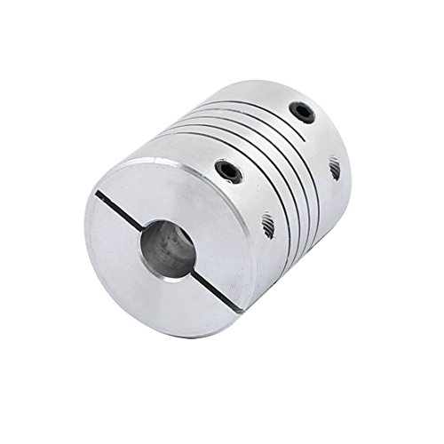 Uxcell 8Mm To 8Mm Shaft Coupling 30Mm Length 25Mm Diameter Stepper Motor Coupler Aluminum Alloy Joint Connector For 3D Printer Cnc Machine Diy Encoder #TOP1