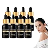 Kaffee-Schwarzkümmelöl – Kaffeeserum für Gesicht und Körper – Vitamin-E-angereichertes Hautserum, mildert feine Linien, pflegende Mischung für weiche Haut, für alle Hauttypen, 30 ml (8 Flaschen)