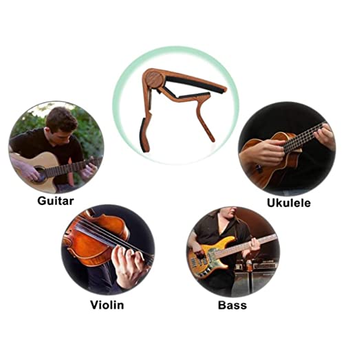 Hm Vicyy Capodastre pour Guitare Acoustique,Capodastre Trigger avec 2 médiators en Bois,pour Guitare électrique,ukulélé… - Les Beatles, Paul McCartney, John Lennon, RIngo Starr, George Harrison Hm Vicyy Capodastre pour Guitare Acoustique,Capodastre Trigger avec 2 médiators en Bois,pour Guitare électrique,ukulélé… – Image 6