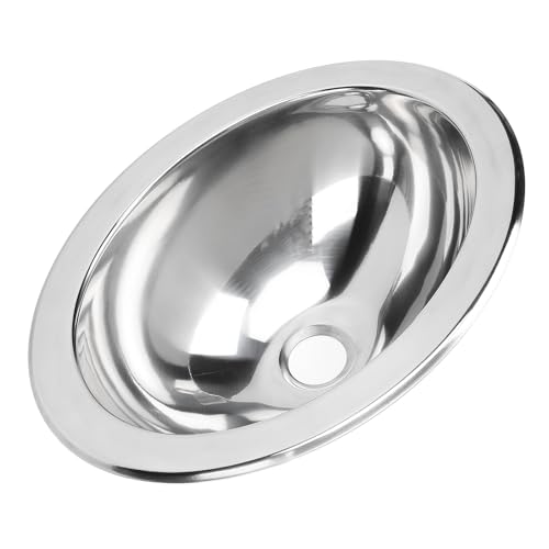Fregadero de RV, Fregadero de Cocina RV 304 Acero Inoxidable 13.39x10.63x4.72 Pulgadas con Orificio Drenaje 40 Mm Barra Pequeña para la Caravana del Bote Baño