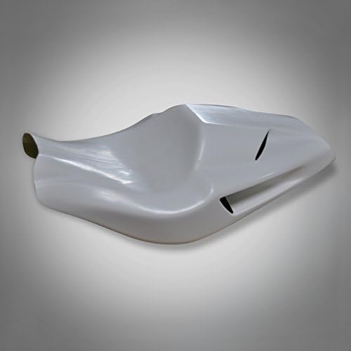 DR70 Ricambi Weiss Street Fighter Suzuki Honda 916 Effect Fibreglass Race Seat Solo Rear, White