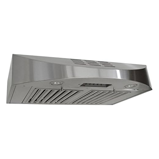 KOBE CHX3836SQBD-3 Brillia 36-inch Ductless Under Cabinet Range Hood, 3-Speed, 400 CFM, LED Lights, Baffle Filters