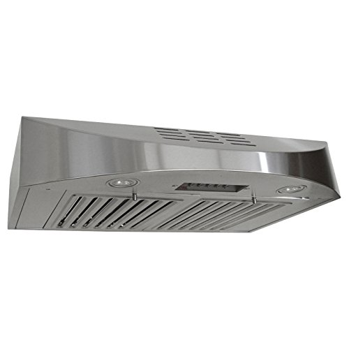 KOBE CHX3830SQBD-3 Brillia 30-inch Ductless Under Cabinet Range Hood, 3-Speed, 400 CFM, LED Lights, Baffle Filters by KOBE Range Hoods - Used condition - US$224.16