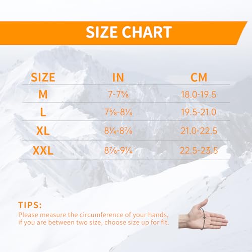 Image of HANDLANDY Winter Work Gloves for Men & Women, Leather Utility Mechanic Working Gloves Touch Screen, Flexible Breathable Gardening Gloves for Yard Maintenance (Medium, 1 Pair)