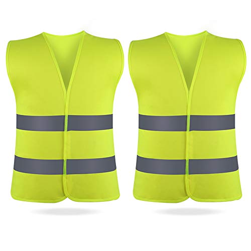 SunTop, Chaleco Reflectante, Chaleco Reflectante de Averías, Universales, Unisex x 2