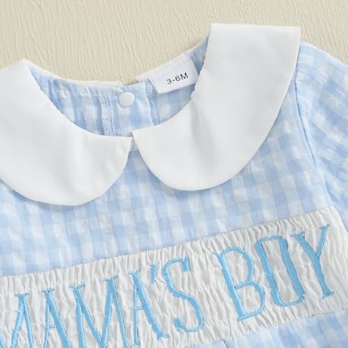 Baby Girl Fall Clothes Newborn Bubble Romper Mama Girl Long Sleeve Smocked Bodysuit Daddys Girls Baby Clothes4