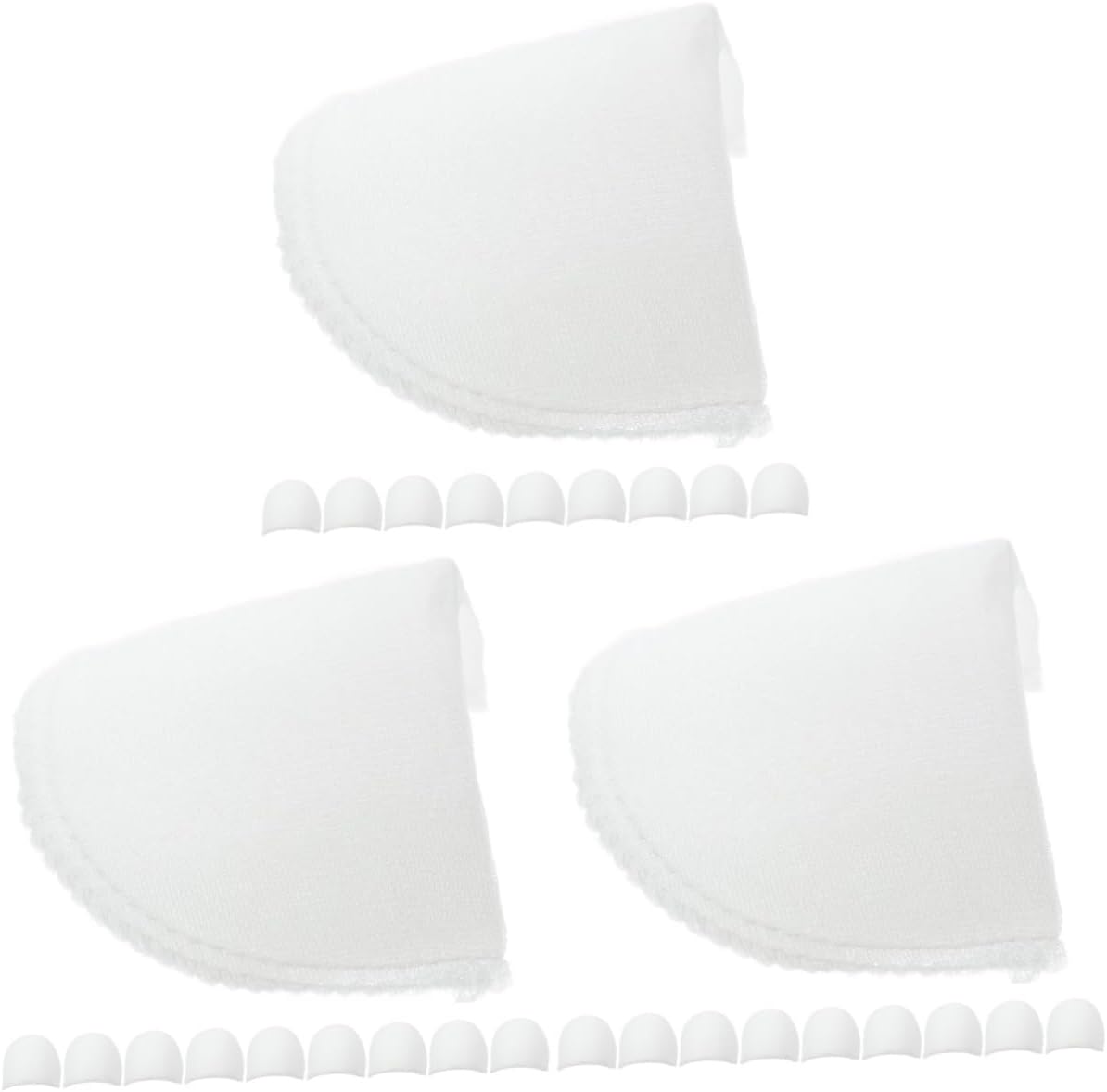 Tofficu 60pairs Lightweight Shoulder Pad for Blazer Machine Washable Soft Sponge