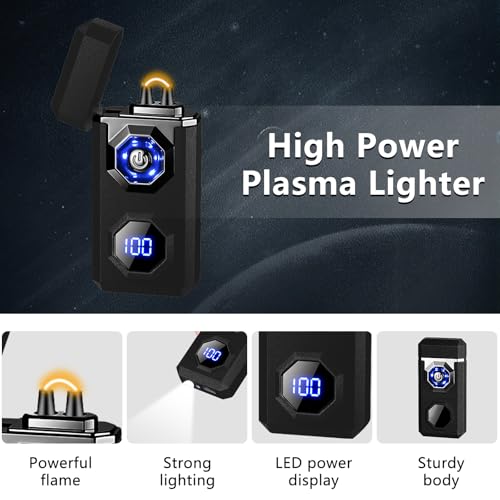 Encendedor eléctrico recargable tipo plasma SKRFIRE negro miniatura 3