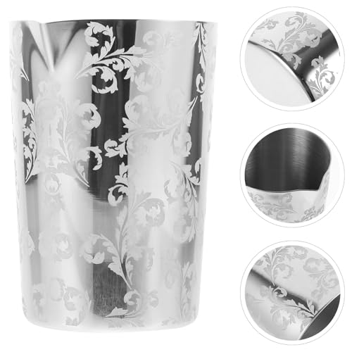 Coctelera Cabilock de acero inoxidable con diseño tallado elegante 6