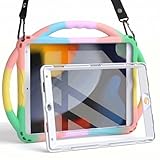 Protection d'écran intégrée : l'étui pour iPad 10.2 intégré transparent, le protecteur d'écran entièrement intégré protège votre iPad 10.2 des rayures et des chutes