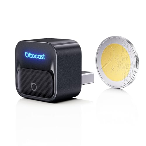 【Ultra compatto: il più piccolo e discreto】Con dimensioni di soli 2,25 × 2,25 × 2,67 cm, resta nascosto nella console senza occupare spazio o bloccare porte e pulsanti. La scocca opaca anti-interferenze migliora la stabilità del segnale. Incluso adattatore USB-A a USB-C.