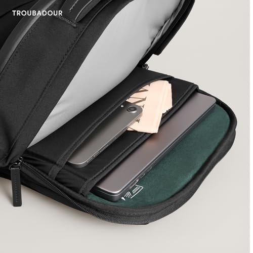 Troubadour Apex 4.0-22L Premium Laptop Backpack - Ergonomic & Water Resistant - Designed for Work and Travel - Black4