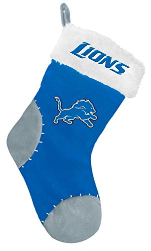 NFL Detroit Lions Team Logo Plush Holiday StockingTeam Logo Plush Holiday Stocking, Team Color, One Size