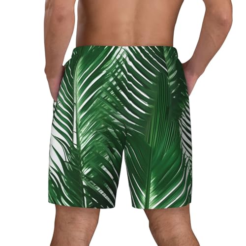 Traje de baño para hombre transpirable y ligero estampado verde 7