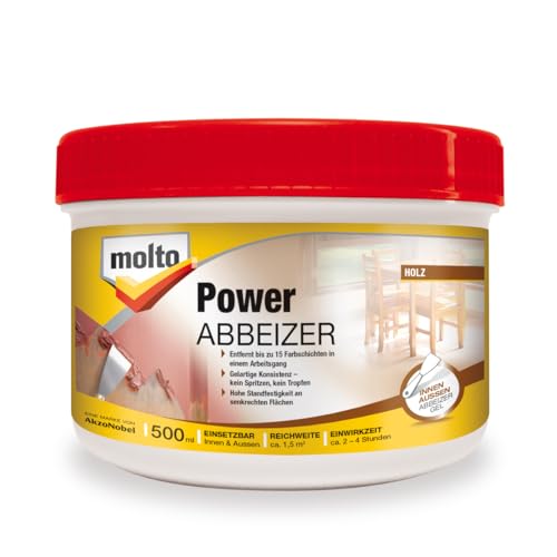 Molto Power Abbeizer, Zum Entfernen von alten Anstrichen, 500 ml Molto Power Abbeizer, Zum Entfernen von alten Anstrichen, 500 ml