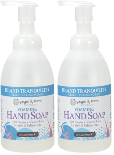 Image of Ginger Lily Farms 1pk /20 fl oz Hand Soap, Green Tea Lemongrass Scent (Pack of 2)