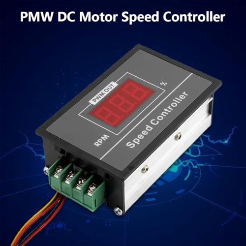 Image of Serplex PWM DC Motor Speed Controller 6V, 60V 30A with Digital Display, Stepless Speed Adjustment, Potentiometer Dial & Start /Stop Switch