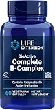Life Extension BioActive Complete B Complex – Complete Formula for Vitamin B Benefits – Gluten-Free, Non-GMO – 60 Vegetarian Capsules