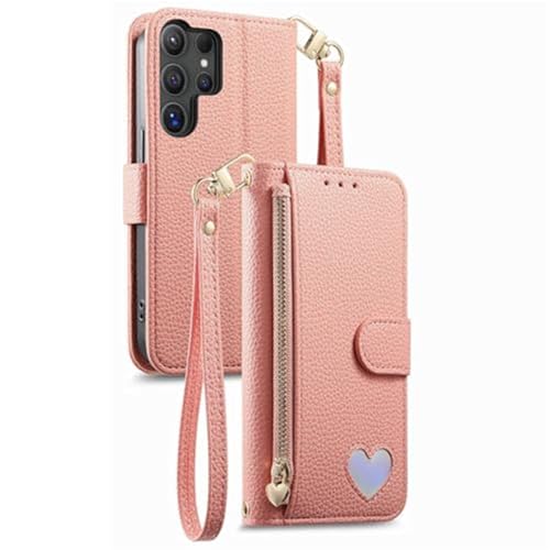 Coque Samsung S26 Ultra portefeuille rose pour vos sorties