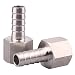 DERNORD 1/2" Barbed Hose x 1/2" NPT Female - Home Brew Fitting 304 Stainless Steel Pack of 2