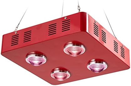 Hydrobest 300W LED Grow Light Full Spectrum + Grow Tent + 4" Inline Fan Carbon Air Filter Ducting Combo for Hydroponic Indoor Plants Growing (32''x32''x63'' grow tent kit)