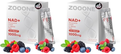 Image of zooone- NAD+ Supplement 30pcs, Premium Nicotinamide Riboside & Resveratrol, DNA Repair & Healthy Aging, Advanced NAD Supplement for Men & Women, Boosts Cellular Energy. (Pack of 2)