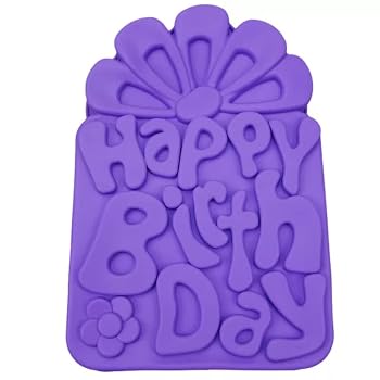 Happy Birthday Silicone Baking Mold