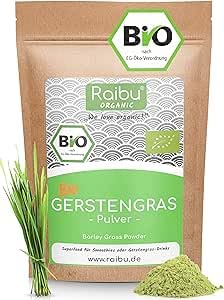 Bio-Gerstengras-Pulver von Raibu (500 g)
