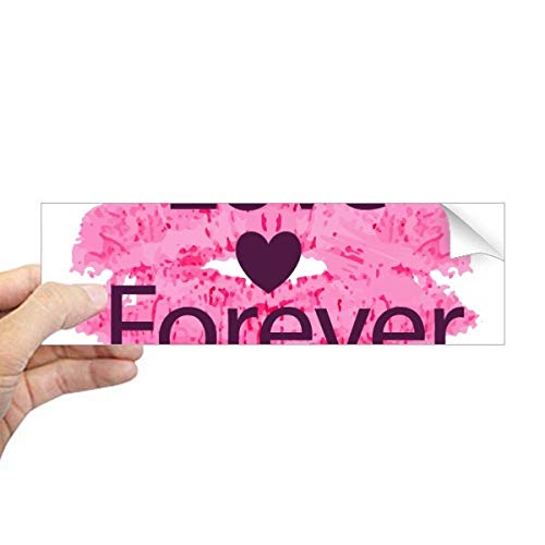 Pegatina para ventana de San Valentín para expresar amor eterno con diseño de labio rosa