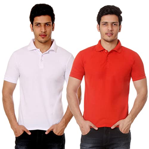Image of Amazon Brand - Nora Nico Men's Cotton Pique Half Sleeves Solid Polo T Shirts-Pack of 2