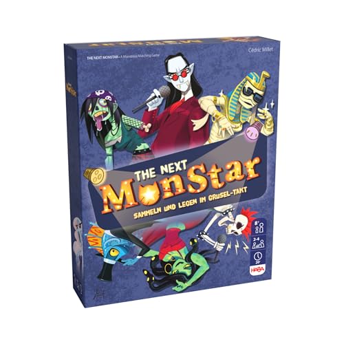 HABA The Next MonStar – Strategisches Sammel- & Legespiel mit Grusel-Soundtrack – Ab 8 Jahren – Ideal für Familien und Freunde – 2011823001