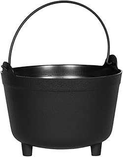 Root & Vessel Antique Kettle Planter, Black, 15-Inch